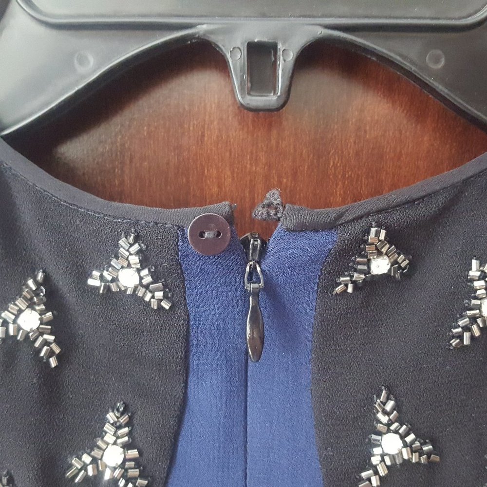 Anthropologie Beaded Bodice Pencil Dress - Picture 7 of 8